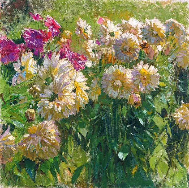 Dahlien von Carl Moll