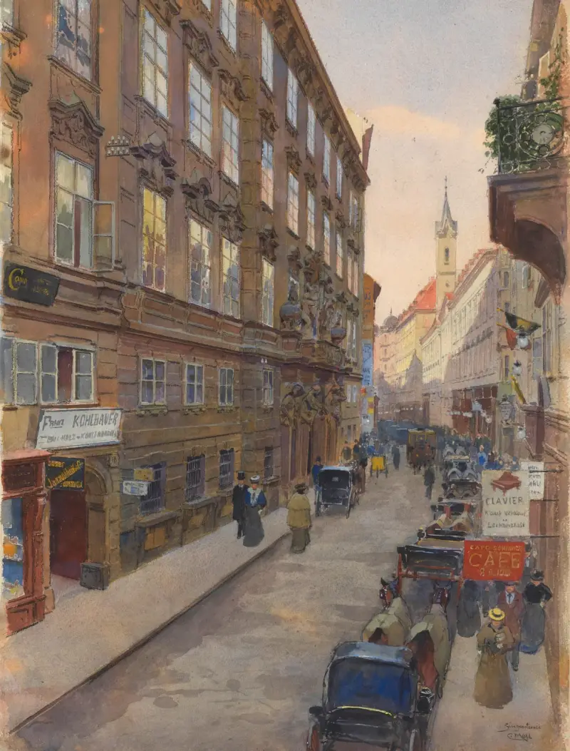 Die Singerstrasse von Carl Moll
