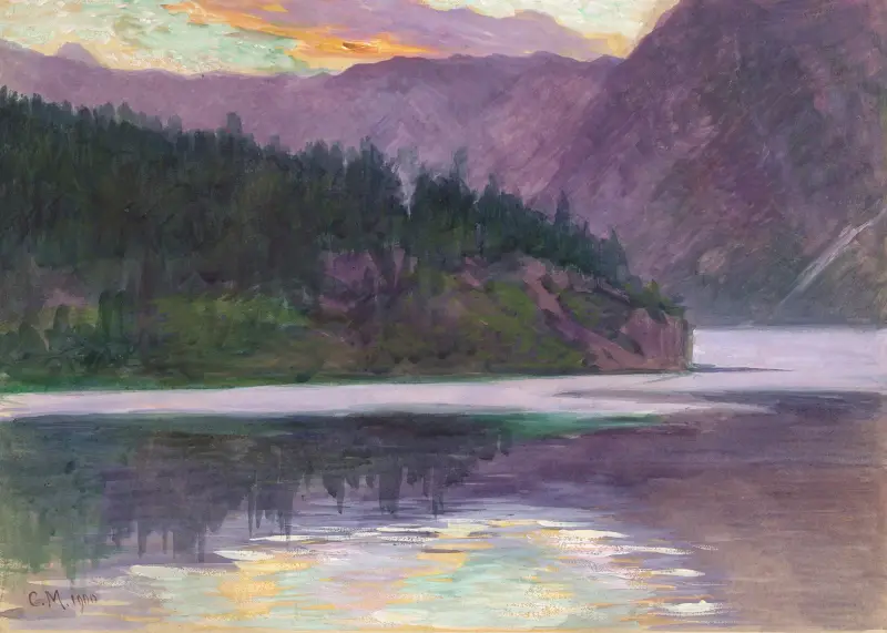 Gebirgssee av Carl Moll