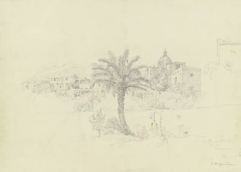 Im Garten von Pagano auf Capri av Carl Morgenstern