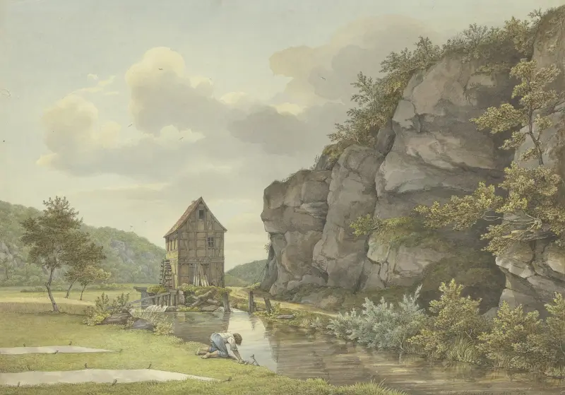 Schneidemühle u Eppsteinu (Lorsbacher Tal), Carl Morgenstern