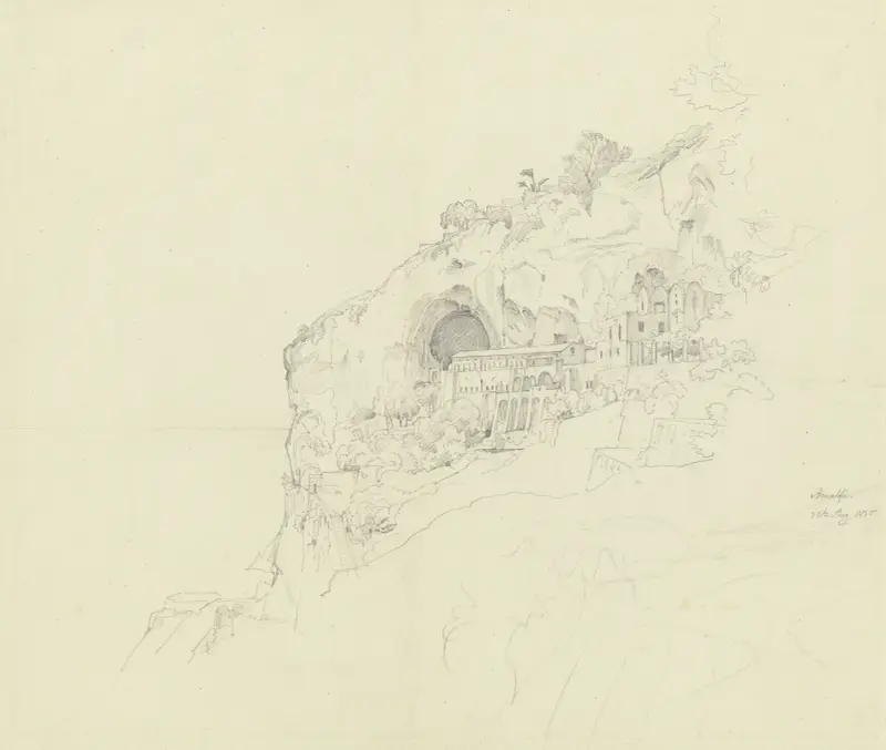 View of Amalfi av Carl Morgenstern