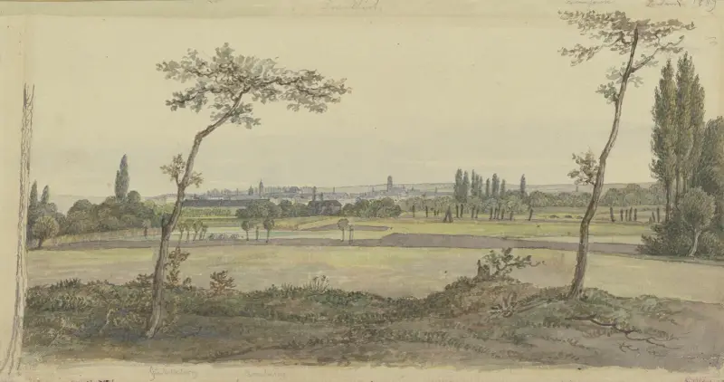 View of Frankfurt on the Main av Carl Morgenstern