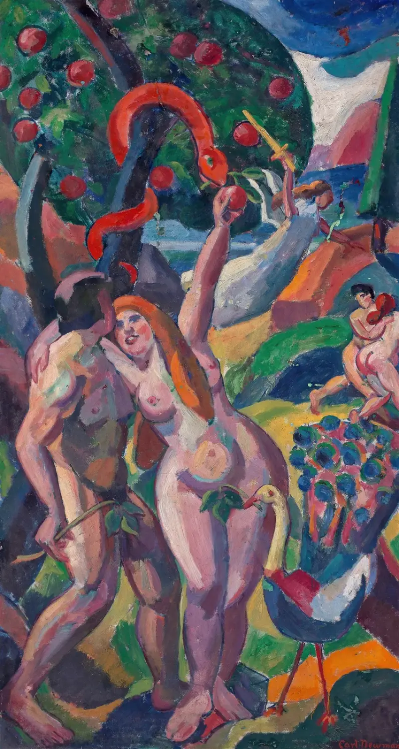 Adam und Eva von Carl Newman