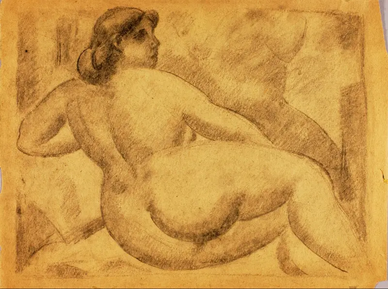 Reclining Female Nude av Carl Newman