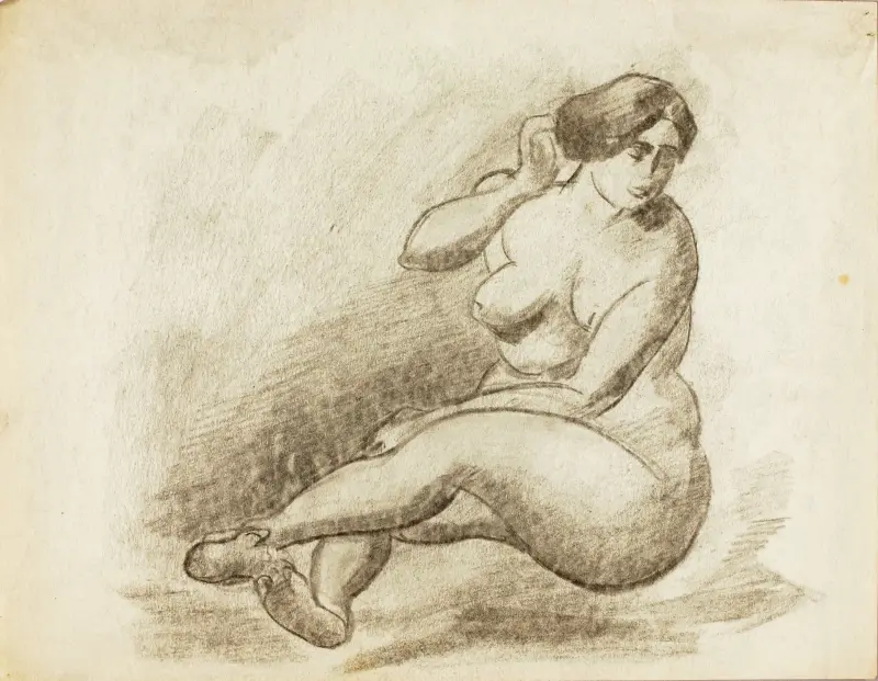Seated Female Nudes av Carl Newman