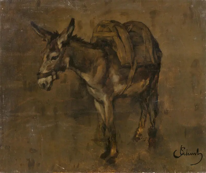 Esel von Carl Schuch