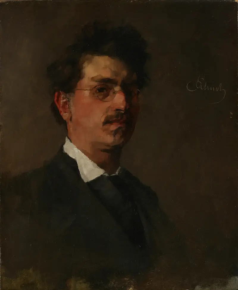 Autoportrét, Carl Schuch