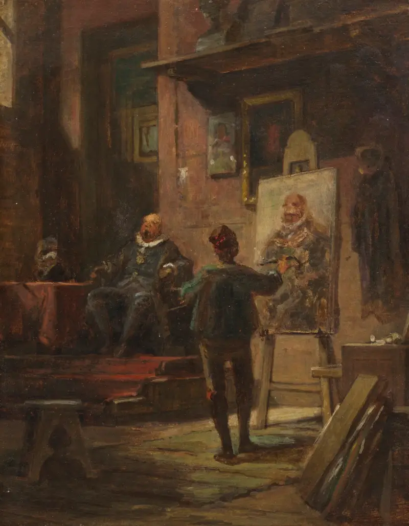 Der Maler im Atelier von Carl Spitzweg