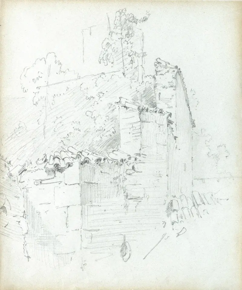 Festungsmauer von Carl Spitzweg