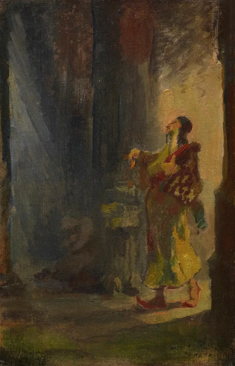 Gata i Kairo, turken finner en ros av Carl Spitzweg