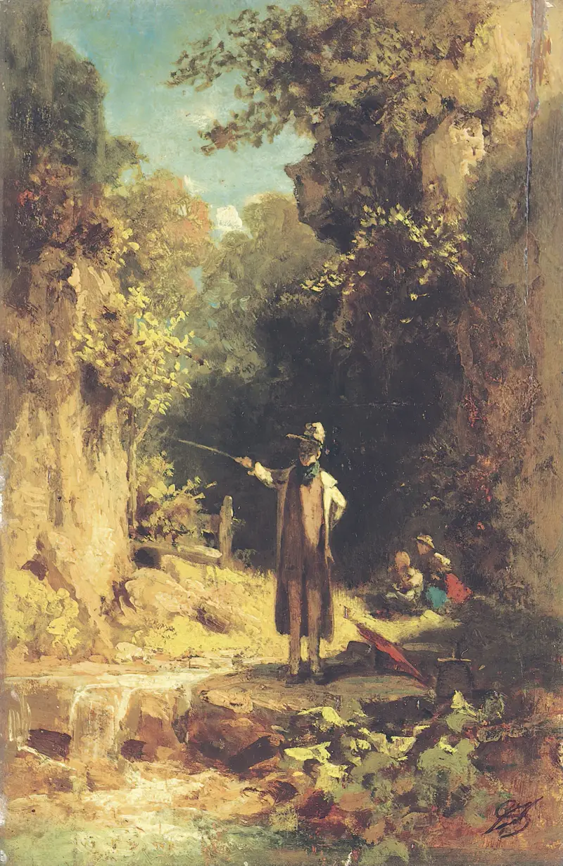 The Fisherman av Carl Spitzweg
