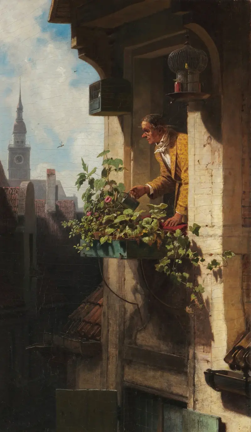 Die Mansarde I von Carl Spitzweg