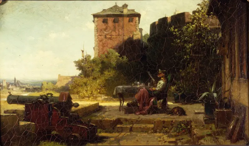 Der alte Festungskommandant von Carl Spitzweg