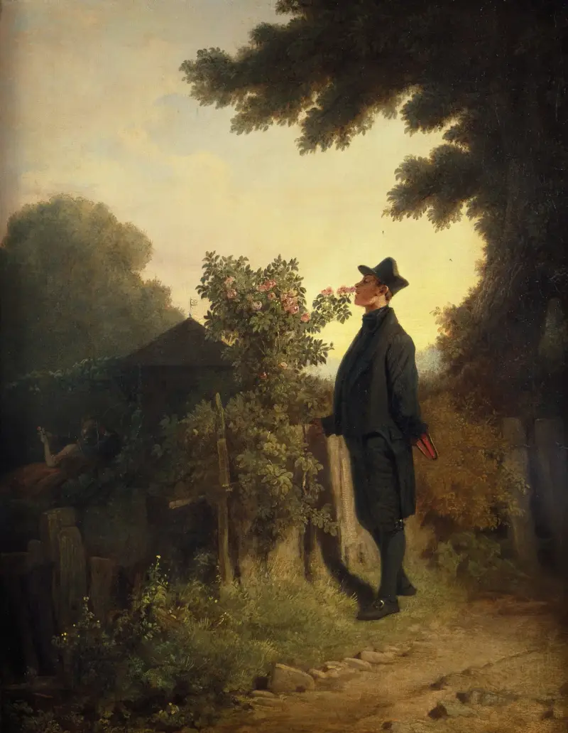 Der Rosenliebhaber von Carl Spitzweg