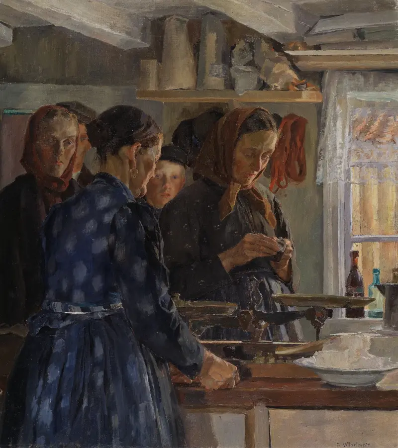 Byns handelsbod av Carl Wilhelmson