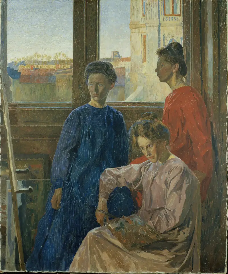 Kvinnliga målare av Carl Wilhelmson