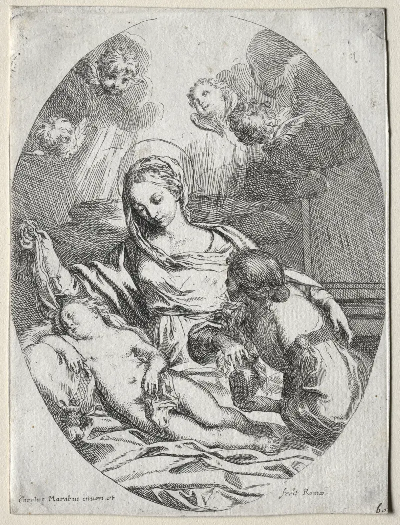 Madonna and Child with the Magdalen av Carlo Maratti