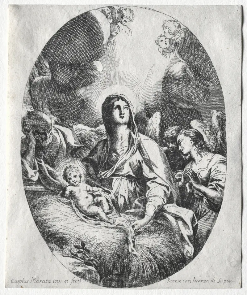 The Adoration of the Angels av Carlo Maratti
