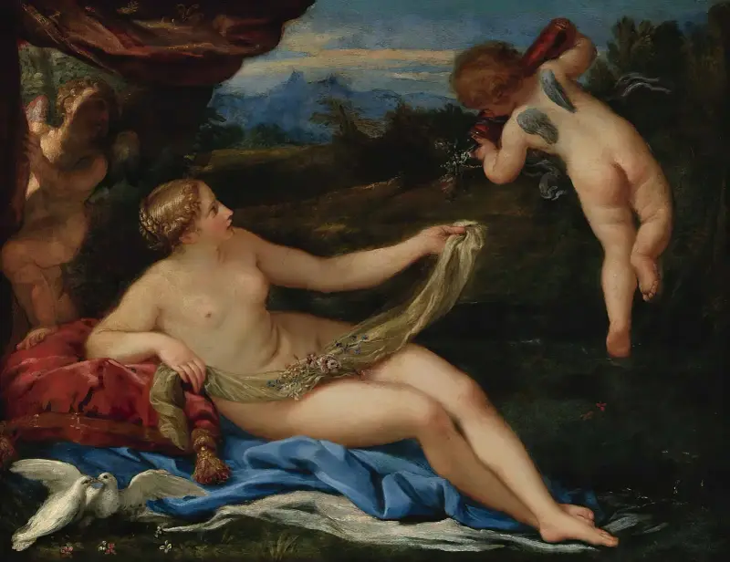 Venus och Amor av Carlo Maratti