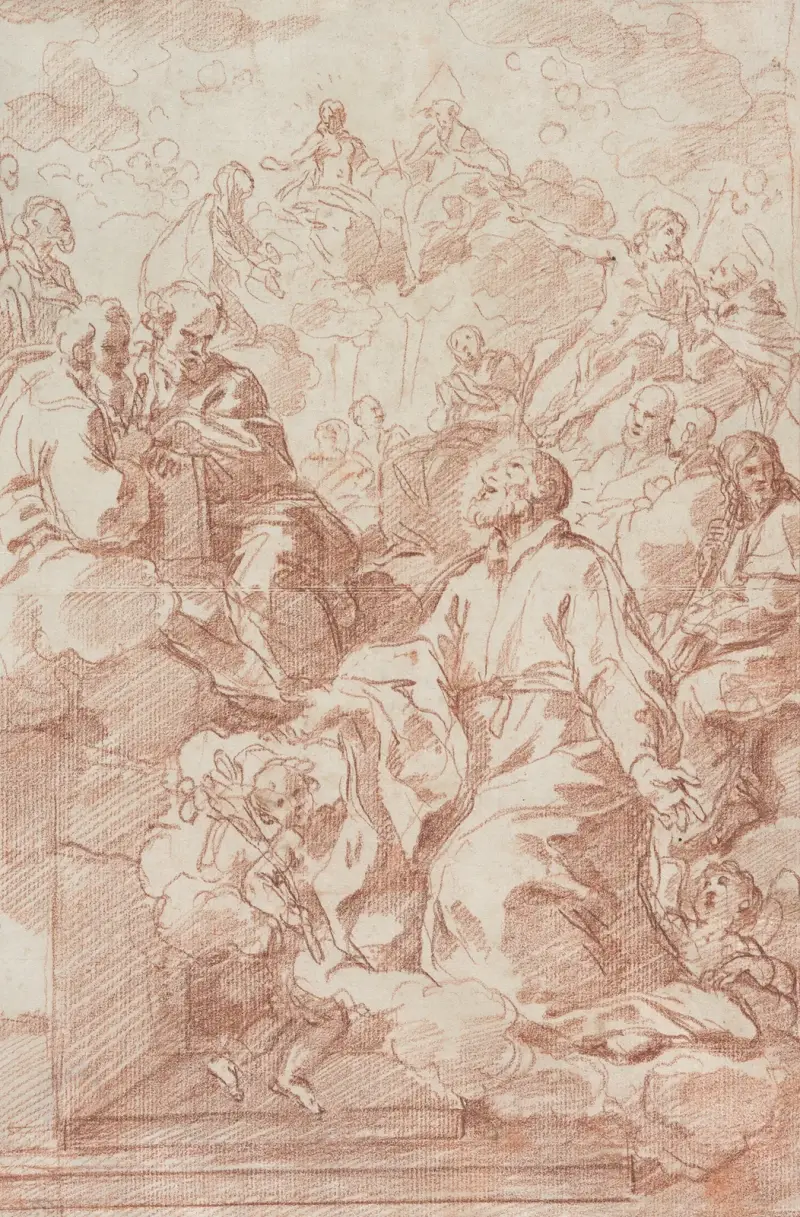 Vision of St. Philip Neri av Carlo Maratti