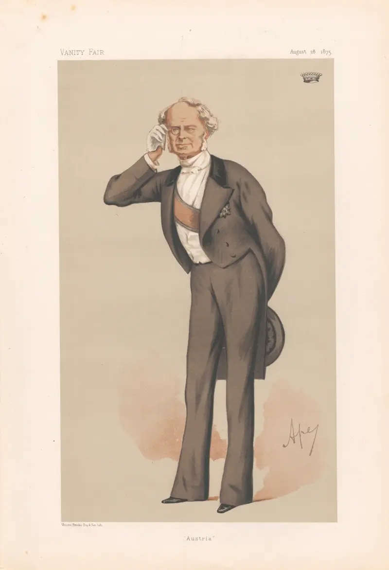 Ambassadors to England; Austria – Frederick Ferdinand, Count Beust – 28 Aug. 1875 av Carlo Pellegrini