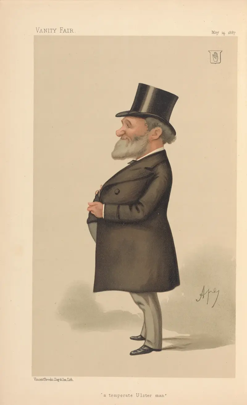 Businessmen and Empire Builders. ‘a temperate Ulster man.’ Sir James Porter Corry. 14 May 1887 av Carlo Pellegrini
