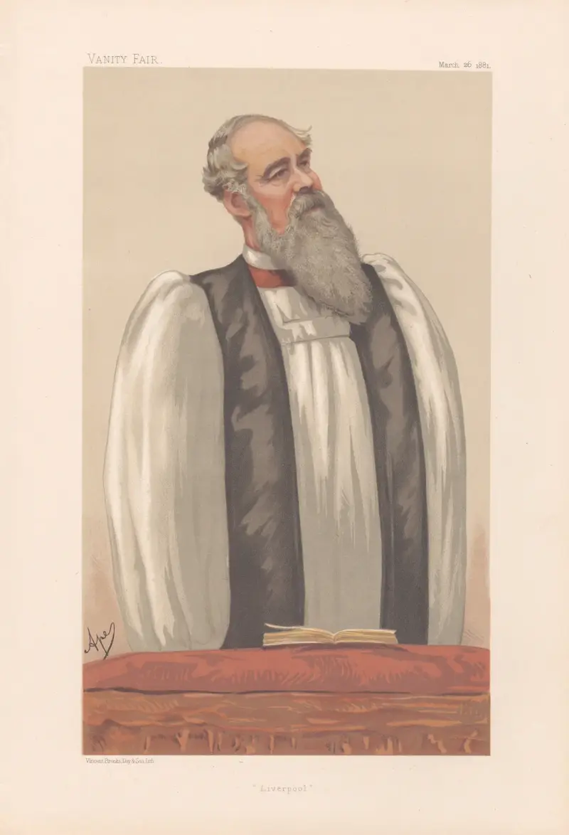 Prästerskap. ”Liverpool”. Pastor John Charles Ryle, biskop av Liverpool. 26 mars 1881 av Carlo Pellegrini