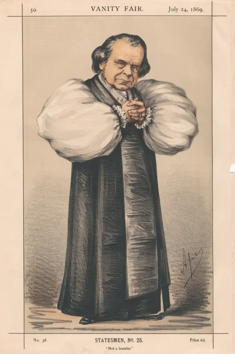 Clergy. ‘Not a brawler.’ Bishop of Oxford. 24 July 1869 av Carlo Pellegrini