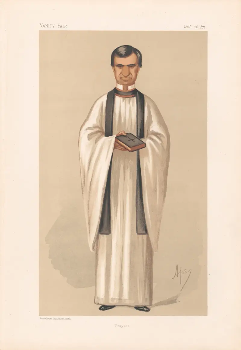 Clergy. ‘Prayers’. Rev. Henry White. 26 December 1874 av Carlo Pellegrini