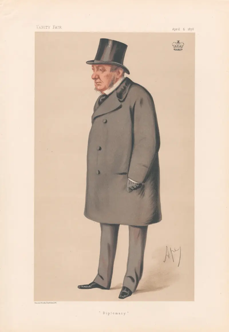 Diplomati – Lord Lyons. 6 april 1878 av Carlo Pellegrini