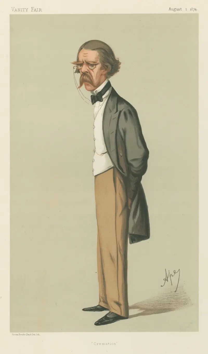 Doctors and Scientists. ‘Cremation’. Sir Henry Thompson. 1 August 1874 av Carlo Pellegrini