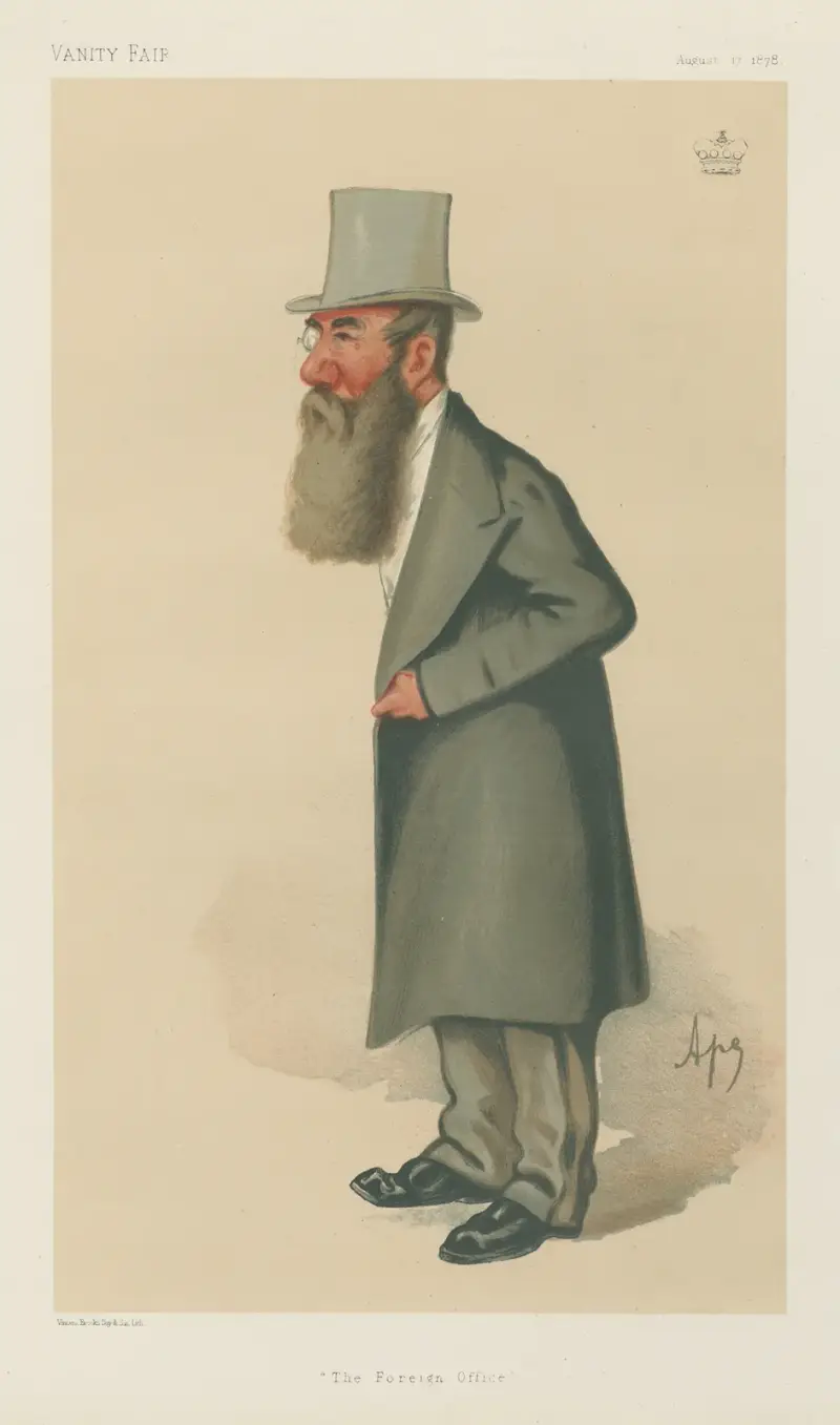 Freemasons; ‚The Foreign Office', Lord Tenterden, 17. August 1878 von Carlo Pellegrini