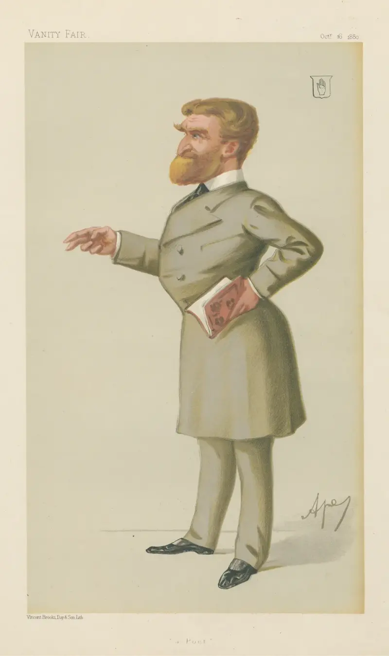 Litterär; 'En poet', sir John G. J. Sinclair, 16 oktober 1880 av Carlo Pellegrini