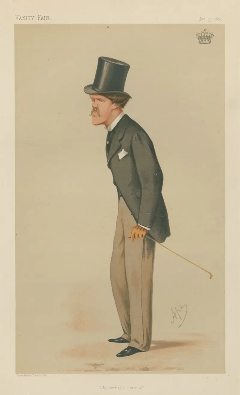 Literary; ‘Chesterfield Letters’, The Earl of Desart, January 31, 1874 av Carlo Pellegrini