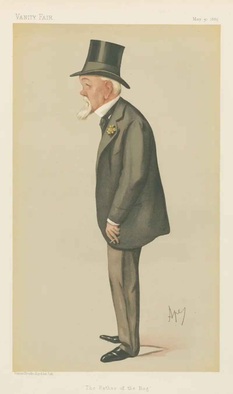 Wojsko i marynarka; „Ojciec szmaty”, major A.G.F. Jocelyn, 30 maja 1885, Carlo Pellegrini