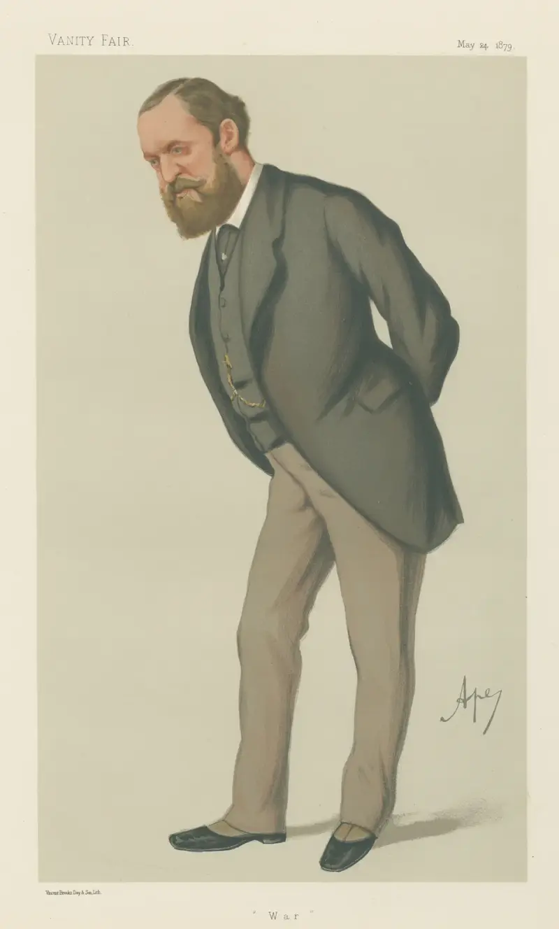 Military and Navy; ‘War’, The Right Hon. Frederick Arthur Stanley, May 24, 1879 av Carlo Pellegrini