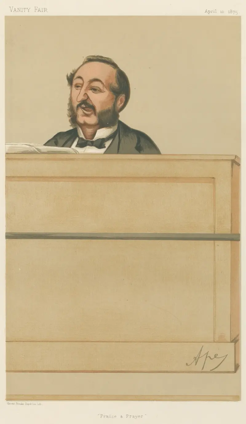 Musicians; ‘Praise and Prayer’, Ira D. Sankey, April 10, 1875 av Carlo Pellegrini
