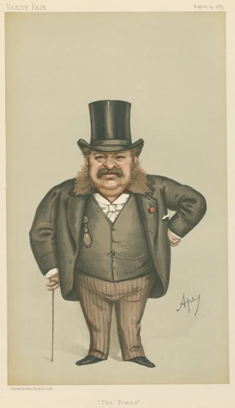 Newspapermen; ‘The Times’, Opfer of Blowitz, August 29, 1885 av Carlo Pellegrini
