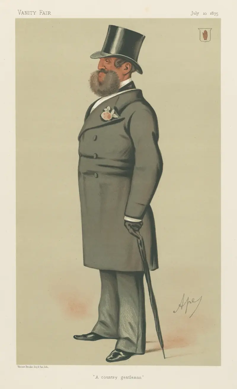 Politicians – ‘A country gentleman’. Sir Henry Josias Stracey. 10 July 1875 av Carlo Pellegrini