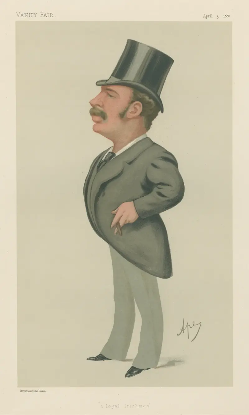Politiker – 'en lojal irländare'. Lord Headley. 3 april 1888 av Carlo Pellegrini