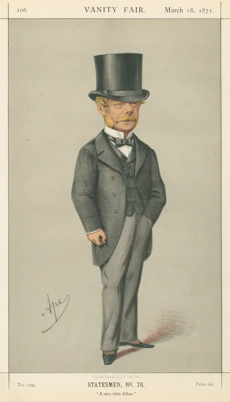 Politiker – 'En trevlig liten karl.' The Hon. Gerard James Noel. 18 mars 1871 av Carlo Pellegrini