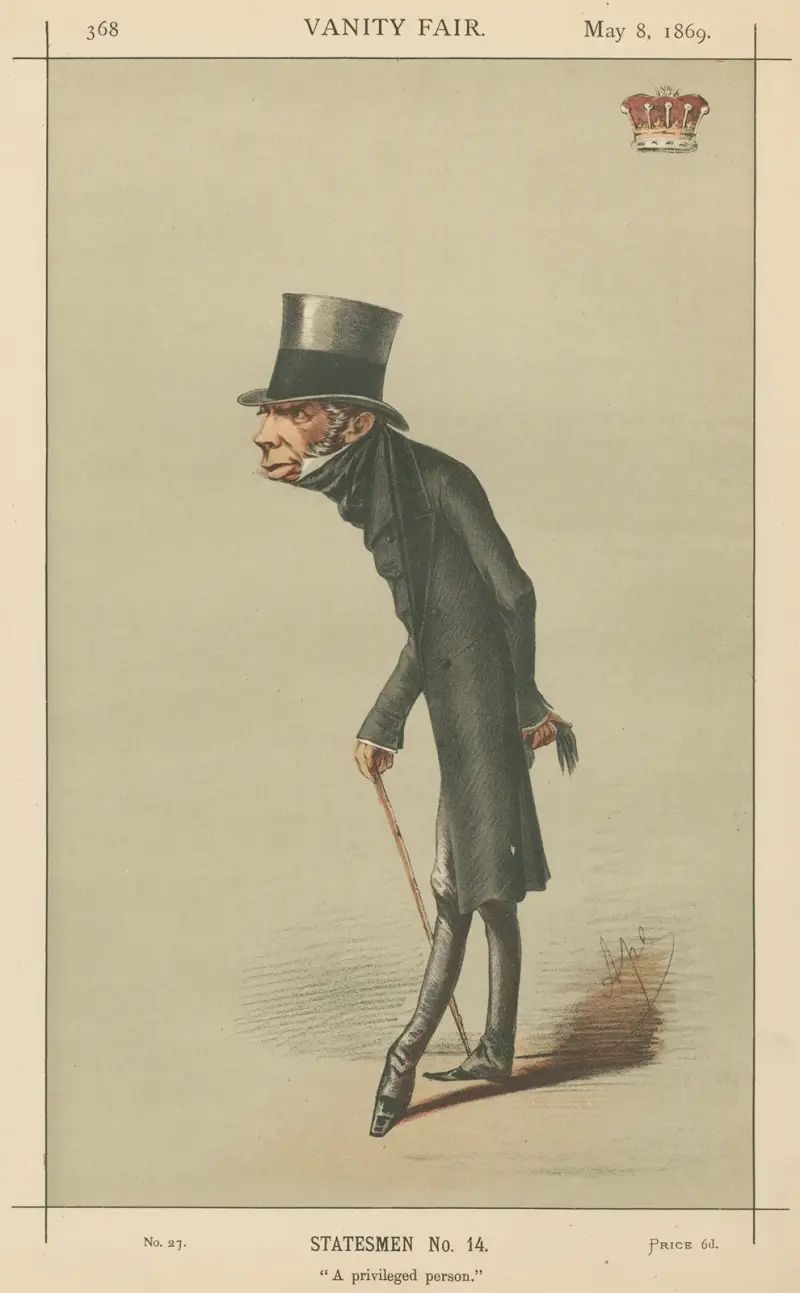 Politicians – ‘A privileged person’. Earl Grey. May 8, 1869 av Carlo Pellegrini