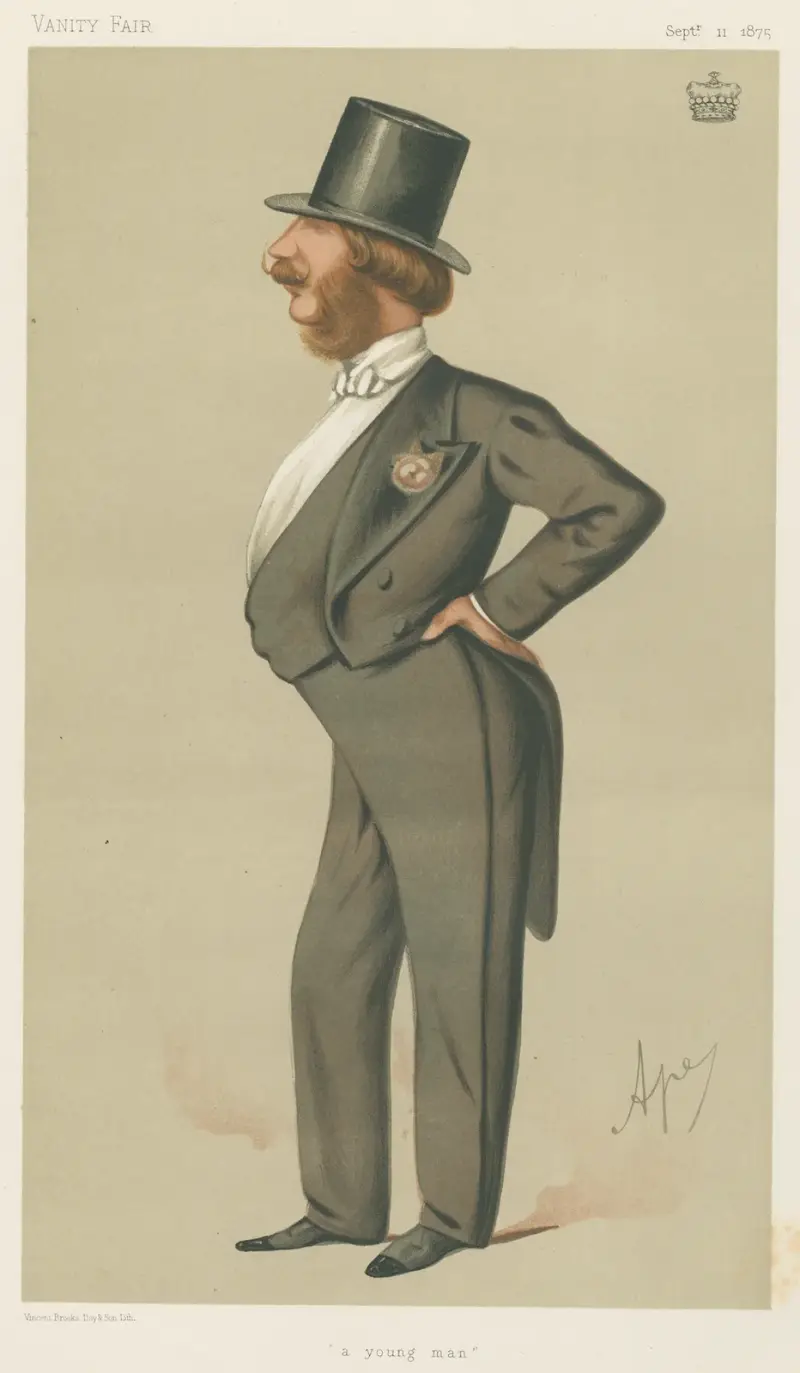 Politiker – ”En ung man”. Lord Barrington. 11 september 1875 av Carlo Pellegrini