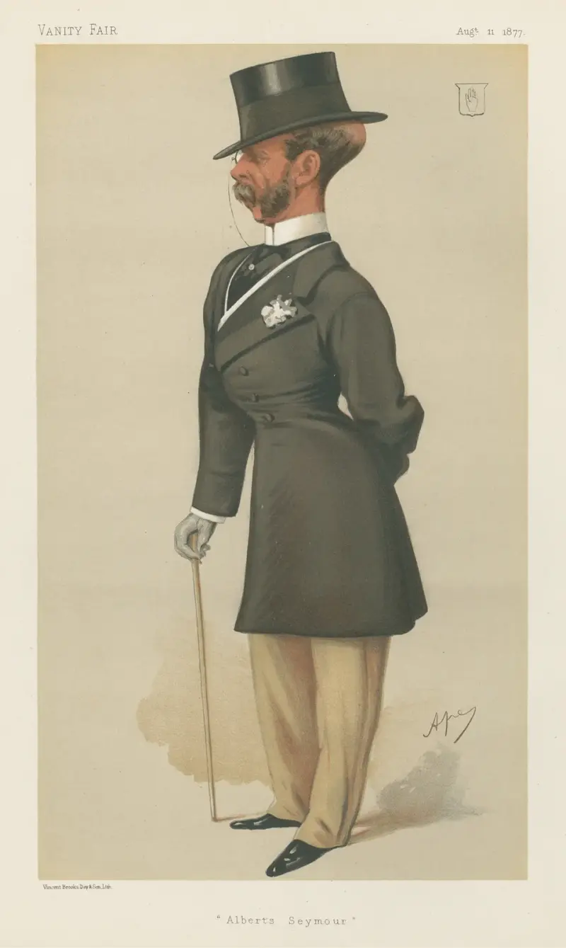 Politicians – ‘Albert’s Seymour’. Sir Francis Seymour. 11 August 1877 av Carlo Pellegrini