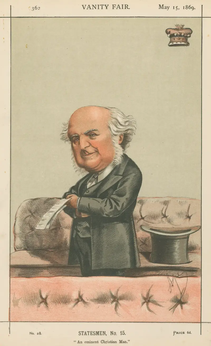 Politycy – „Wybitny chrześcijanin”. Lord Westbury. 15 maja 1869, Carlo Pellegrini