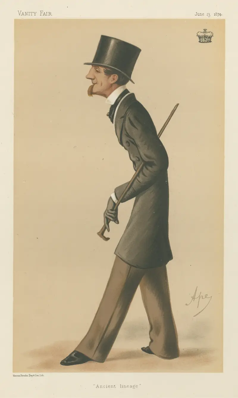 Politicians; ‘Ancient Lineage’, The Marquis of Bath, June 13, 1874 av Carlo Pellegrini