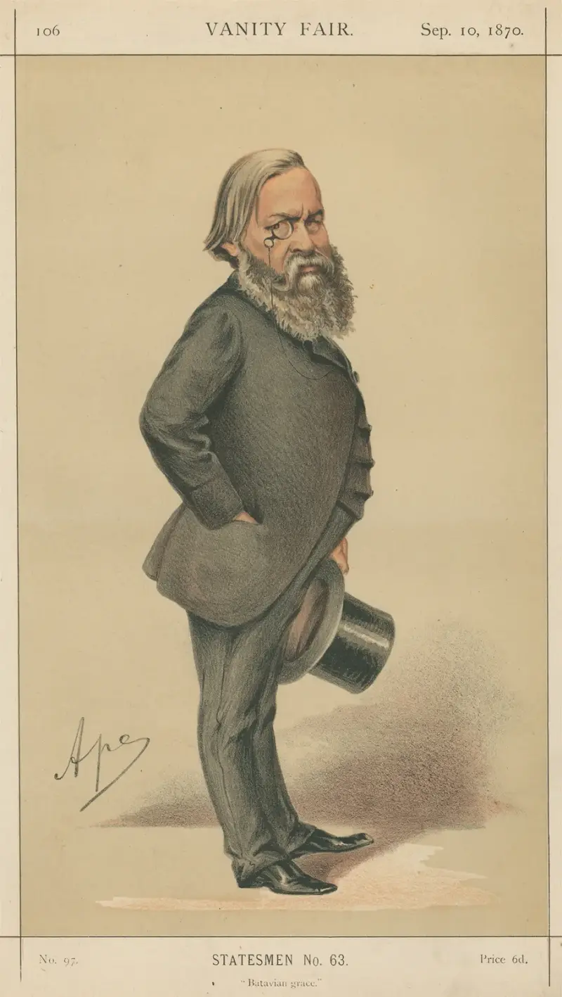 Politiker – „Batavian grace“. Alex J. Beresford-Hope. 10. September 1870 von Carlo Pellegrini