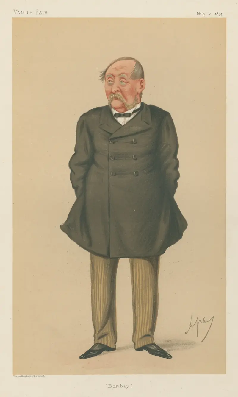 Politicians; ‘Bombay’, The Right Hon. Sir William Robert Seymour Vesey Fitzgerald, May 2, 1874 av Carlo Pellegrini