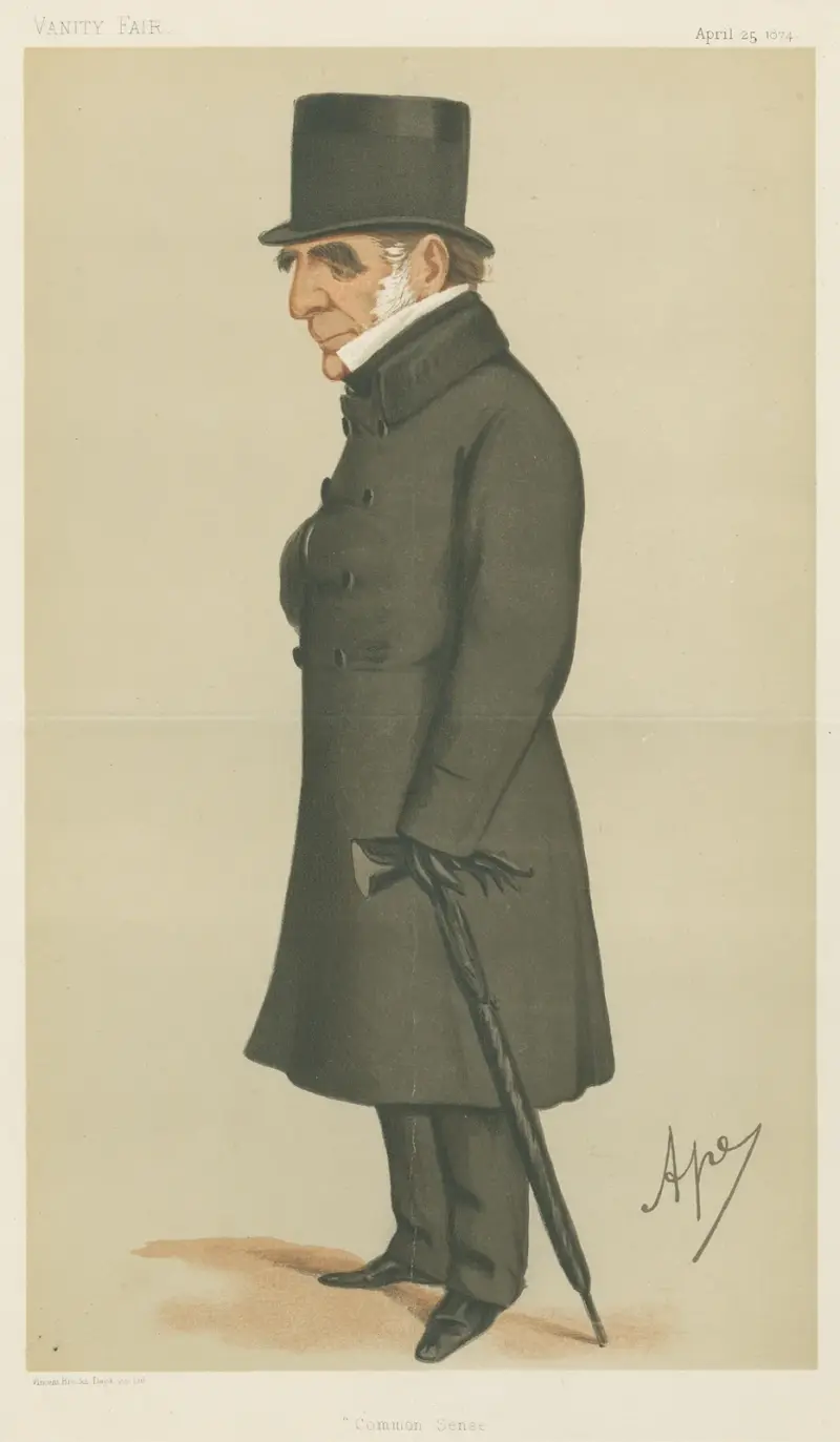 Politicians – ‘Common Sense’. The Rt Hon. Joseph Warner Henley. 25 April 1874 av Carlo Pellegrini
